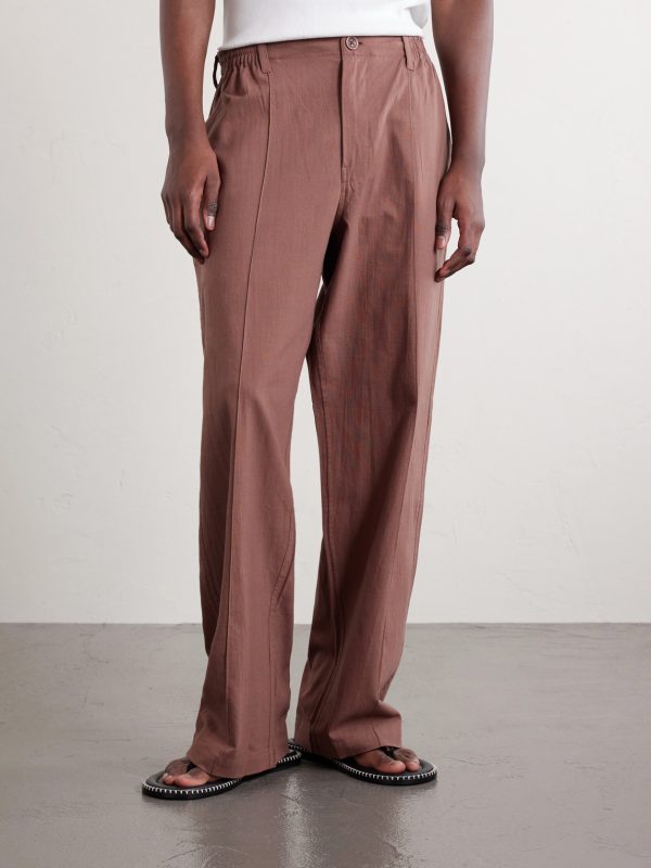 Kedar Straight-Leg Cotton Trousers - FR Kedar Straight-Leg Cotton Trousers - FR