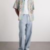 Ronen Camp-Collar Floral-Embroidered Checked Cotton and Linen-Blend Shirt - OU Ronen Camp-Collar Floral-Embroidered Checked Cotton and Linen-Blend Shirt - OU