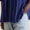 Yusuke Camp-Collar Striped Cotton Shirt - CU Yusuke Camp-Collar Striped Cotton Shirt - CU