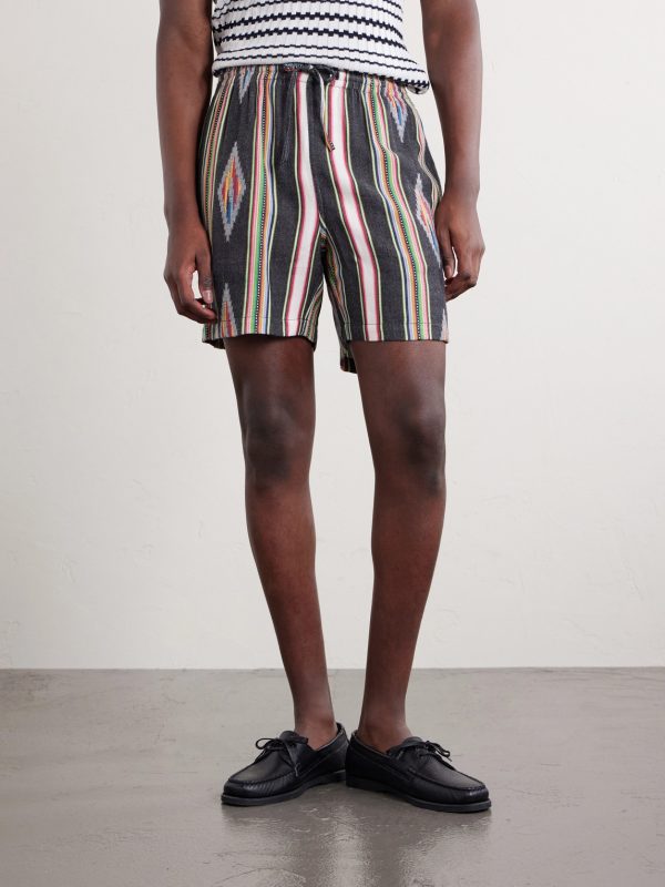 Straight-Leg Cotton Drawstring Shorts - FR