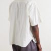 Ronald Convertible-Collar Embroidered Cotton Shirt - BK Ronald Convertible-Collar Embroidered Cotton Shirt - BK