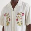Ronald Convertible-Collar Embroidered Cotton Shirt - CU Ronald Convertible-Collar Embroidered Cotton Shirt - CU