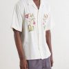 Ronald Convertible-Collar Embroidered Cotton Shirt - FR Ronald Convertible-Collar Embroidered Cotton Shirt - FR