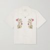 Ronald Convertible-Collar Embroidered Cotton Shirt Ronald Convertible-Collar Embroidered Cotton Shirt