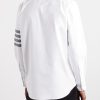 Logo-Appliquéd 4-Bar Embroidered Cotton-Oxford Shirt - BK Logo-Appliquéd 4-Bar Embroidered Cotton-Oxford Shirt - BK