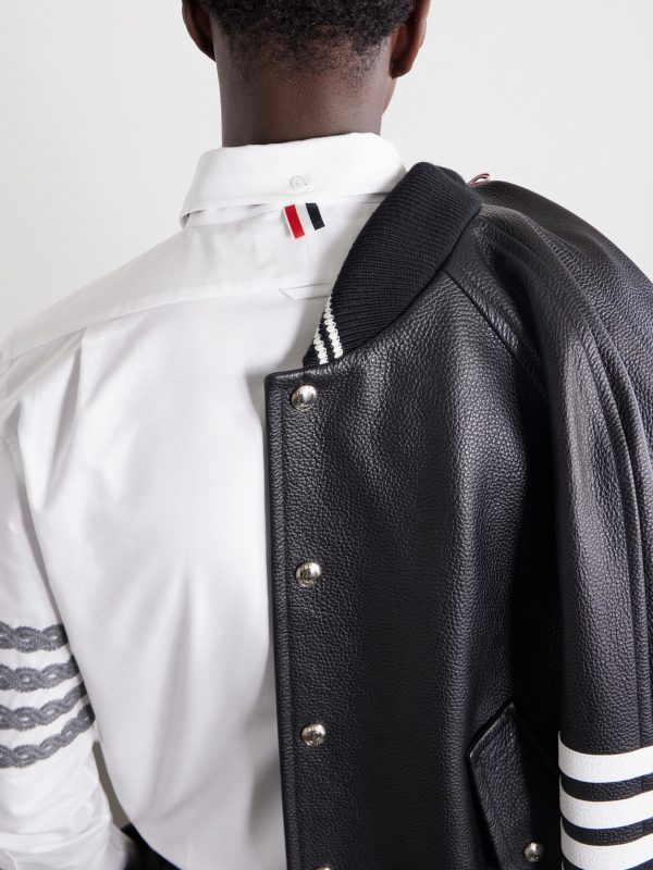 Logo-Appliquéd 4-Bar Embroidered Cotton-Oxford Shirt - CU Logo-Appliquéd 4-Bar Embroidered Cotton-Oxford Shirt - CU