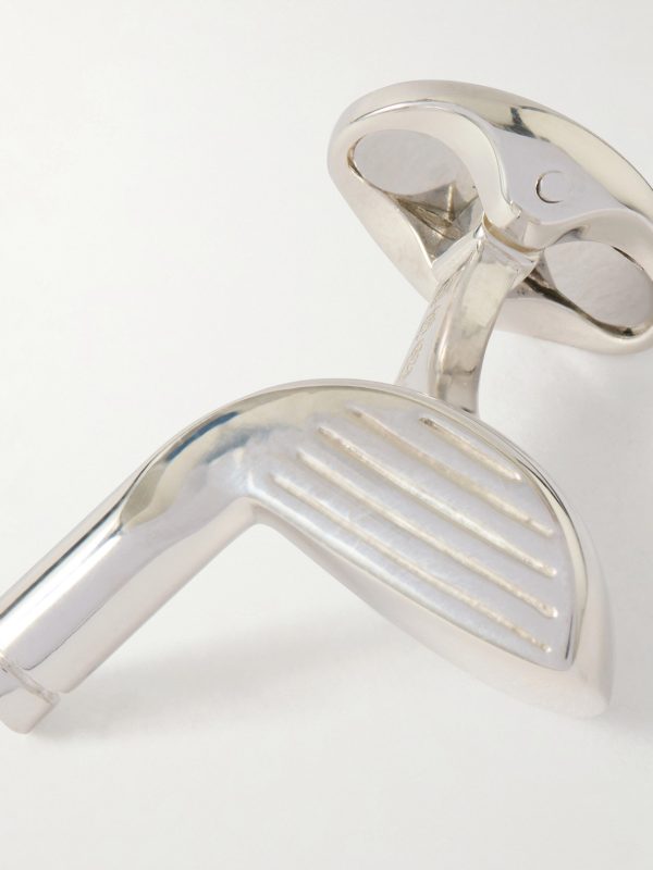 Golf Club Sterling Silver Cufflinks - CU Golf Club Sterling Silver Cufflinks - CU