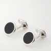 Enamel and Sterling Silver Cufflinks and Dress Studs Set - CU