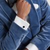 Enamel and Sterling Silver Cufflinks and Dress Studs Set - OU