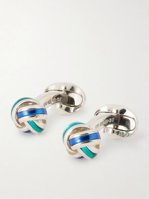 Enamel Sterling Silver Cufflinks Enamel Sterling Silver Cufflinks
