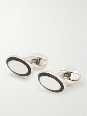 Enamel Sterling Silver Cufflinks