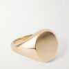 9-Karat Gold Oval Signet Ring