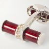 Enamel and Sterling Silver Cufflinks - CU Enamel and Sterling Silver Cufflinks - CU