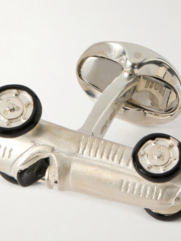 Toy Racing Car Sterling Silver Cufflinks - CU