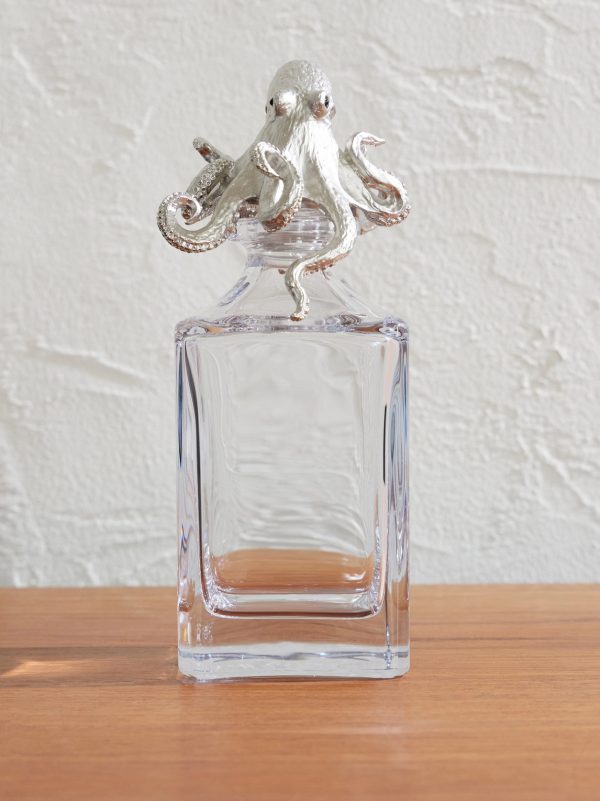 Octopus Silver-Tone and Crystal Decanter Octopus Silver-Tone and Crystal Decanter