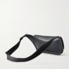 Veneto Intrecciato Leather Messenger Bag - BK Veneto Intrecciato Leather Messenger Bag - BK