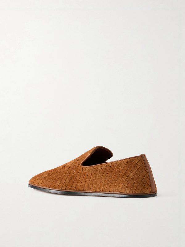 Palazzo Intrecciato Suede Loafers - BK