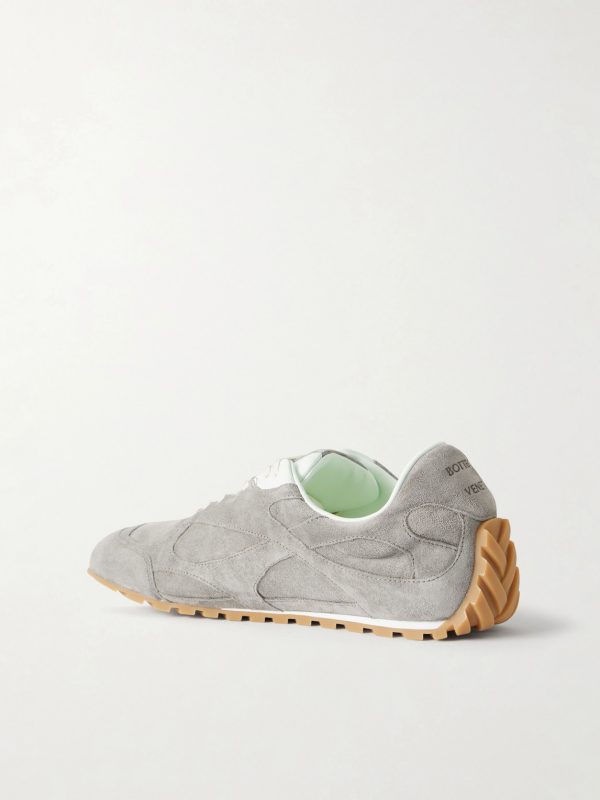 Orbit Flash Leather-Trimmed Suede Sneakers - BK Orbit Flash Leather-Trimmed Suede Sneakers - BK