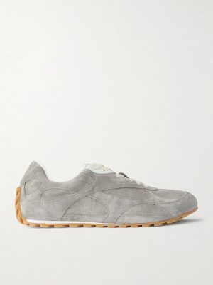 Orbit Flash Leather-Trimmed Suede Sneakers Orbit Flash Leather-Trimmed Suede Sneakers