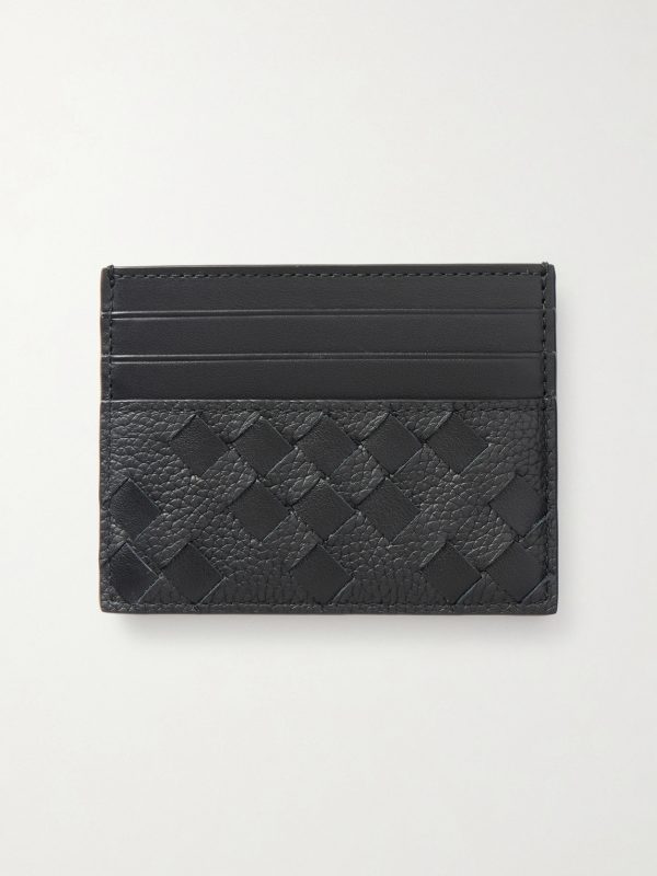 Intrecciato Leather Cardholder - BK