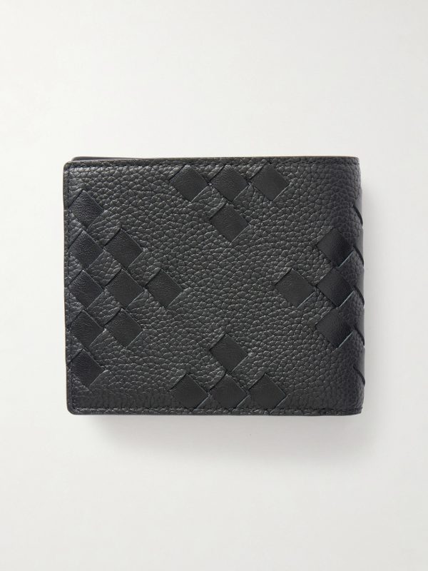 Diamonds Dover Intrecciato Leather Billfold Wallet - BK