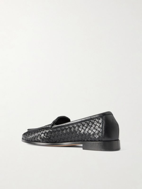 Silenzio Intrecciato Leather Loafers - BK Silenzio Intrecciato Leather Loafers - BK