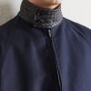 Intrecciato Leather-Trimmed Cotton-Gabardine Blouson Jacket - CU Intrecciato Leather-Trimmed Cotton-Gabardine Blouson Jacket - CU