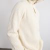 Ribbed-Knit Cashmere and Wool-Blend Half-Zip Sweater - CU