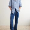 Camp-Collar Logo-Embroidered Checked Cotton and Silk-Blend Shirt - OU Camp-Collar Logo-Embroidered Checked Cotton and Silk-Blend Shirt - OU