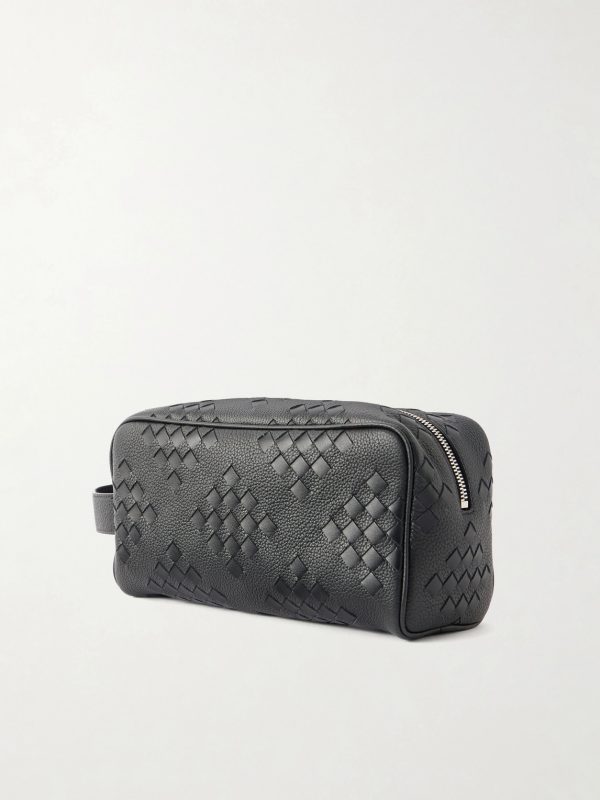 Diamonds Dover Intrecciato Leather Pouch - BK Diamonds Dover Intrecciato Leather Pouch - BK