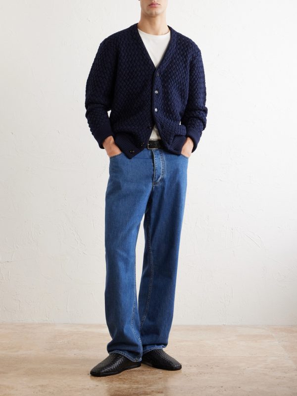 Intrecciato Wool Cardigan - OU Intrecciato Wool Cardigan - OU
