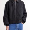 Intrecciato Leather-Trimmed Twill Blouson Jacket - FR Intrecciato Leather-Trimmed Twill Blouson Jacket - FR