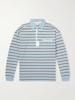 Striped Cotton-Piqué Polo Shirt Striped Cotton-Piqué Polo Shirt