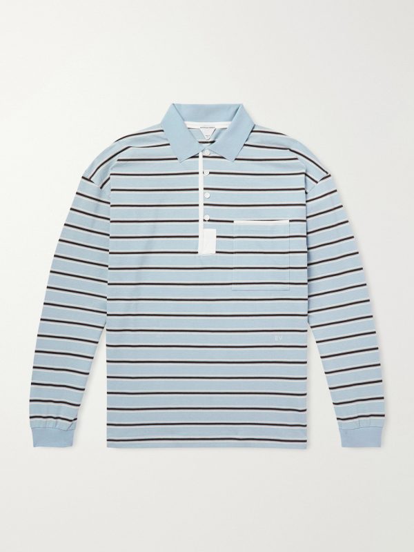 Striped Cotton-Piqué Polo Shirt Striped Cotton-Piqué Polo Shirt