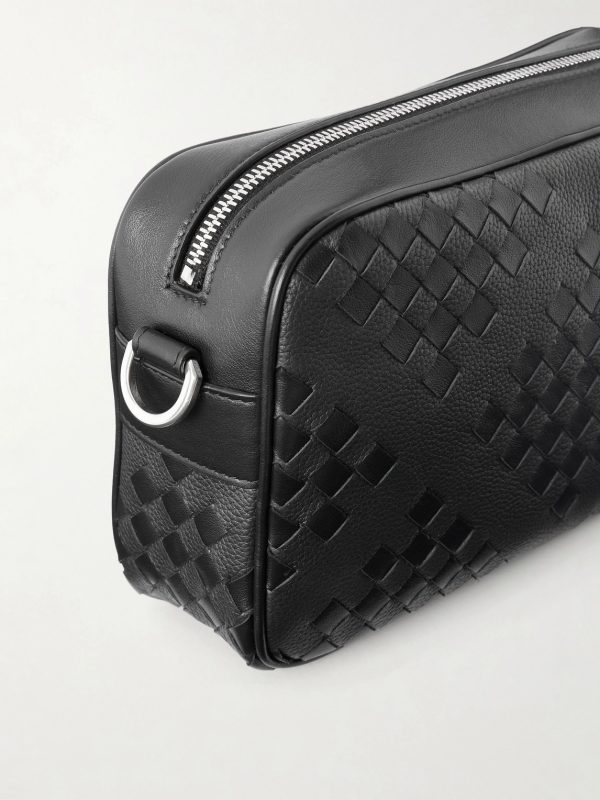 Diamonds Dover Intrecciato Leather Messenger Bag - CU