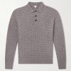 Intrecciato Wool Polo Sweater Intrecciato Wool Polo Sweater
