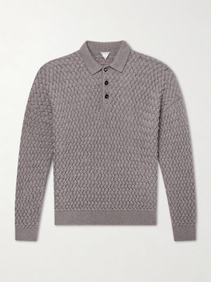 Intrecciato Wool Polo Sweater Intrecciato Wool Polo Sweater