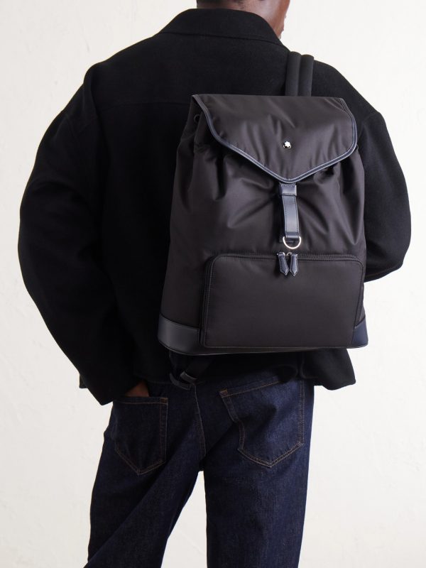 Panorama Leather-Trimmed Shell Backpack - FR