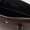 Logo-Appliquéd Textured-Leather Briefcase - E1 Logo-Appliquéd Textured-Leather Briefcase - E1