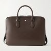 Logo-Appliquéd Textured-Leather Briefcase Logo-Appliquéd Textured-Leather Briefcase