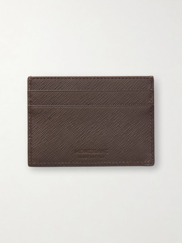 Sartorial Leather Logo Cardholder - BK Sartorial Leather Logo Cardholder - BK
