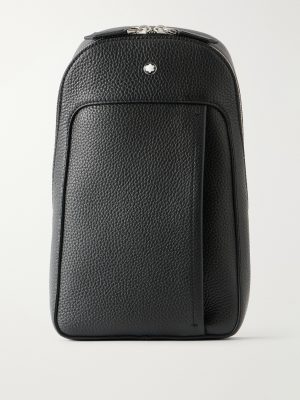 Companion Logo-Appliquéd Full-Grain Leather Messenger Bag
