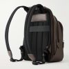 Logo-Appliquéd Textured-Leather Backpack - BK Logo-Appliquéd Textured-Leather Backpack - BK