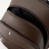 Logo-Appliquéd Textured-Leather Backpack - E1 Logo-Appliquéd Textured-Leather Backpack - E1