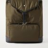 Panorama Leather-Trimmed Shell Backpack
