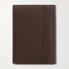 Cross-Grain Leather Billfold Wallet - BK