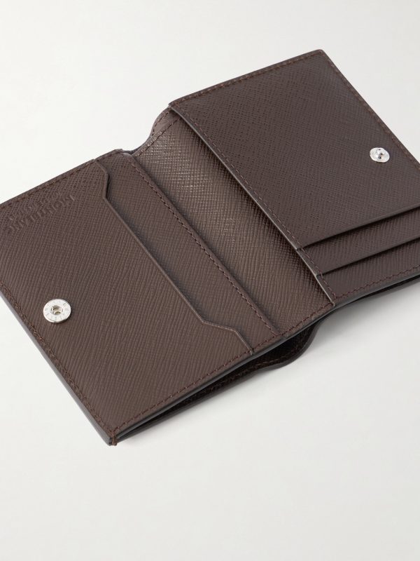 Cross-Grain Leather Billfold Wallet - E1