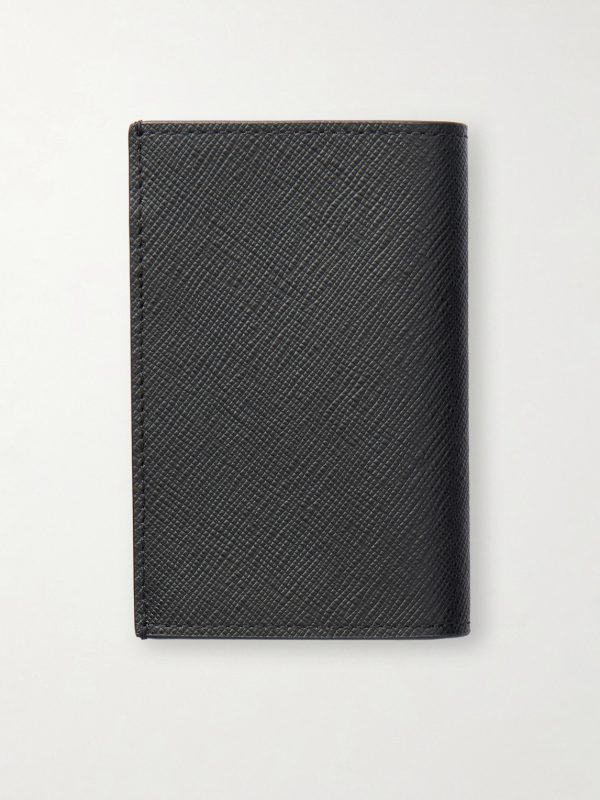 Cross-Grain Leather Cardholder - BK Cross-Grain Leather Cardholder - BK