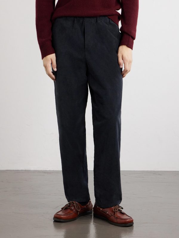 Straight-Leg Garment-Dyed Stretch Cotton-Moleskin Trousers - FR Straight-Leg Garment-Dyed Stretch Cotton-Moleskin Trousers - FR