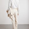 Straight-Leg Pleated Cotton-Drill Trousers - BK Straight-Leg Pleated Cotton-Drill Trousers - BK